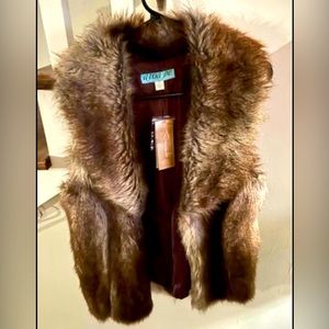 Francesca’s Faux Fur Vest